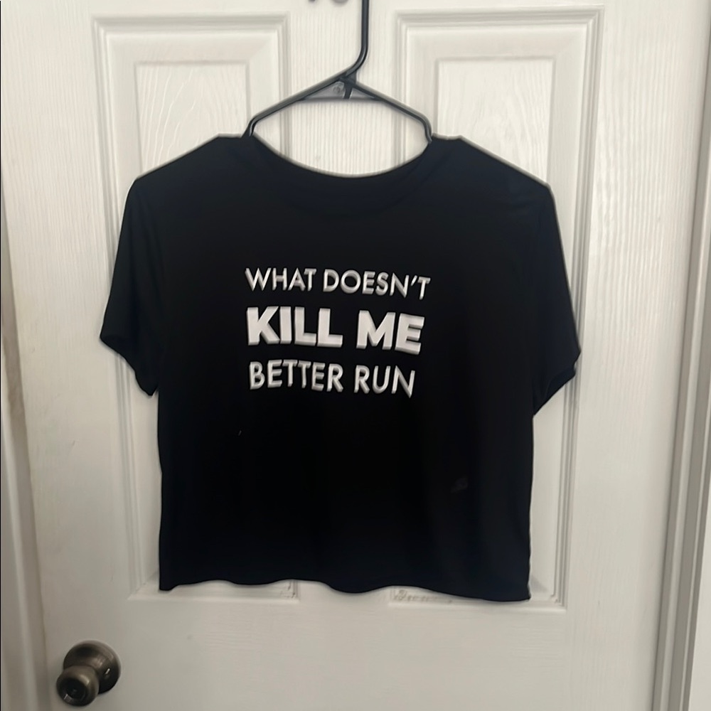 Constantly Varied Gear Black Crop Graphic Tee